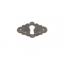 bocchetta per chiave ottone bronzo patinato 40X25 OB591.0/112