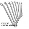SERIE CHIAVI POLIGONALI 6-22 PEZZI 8 EVEREST CHROME VANADIUM 90587